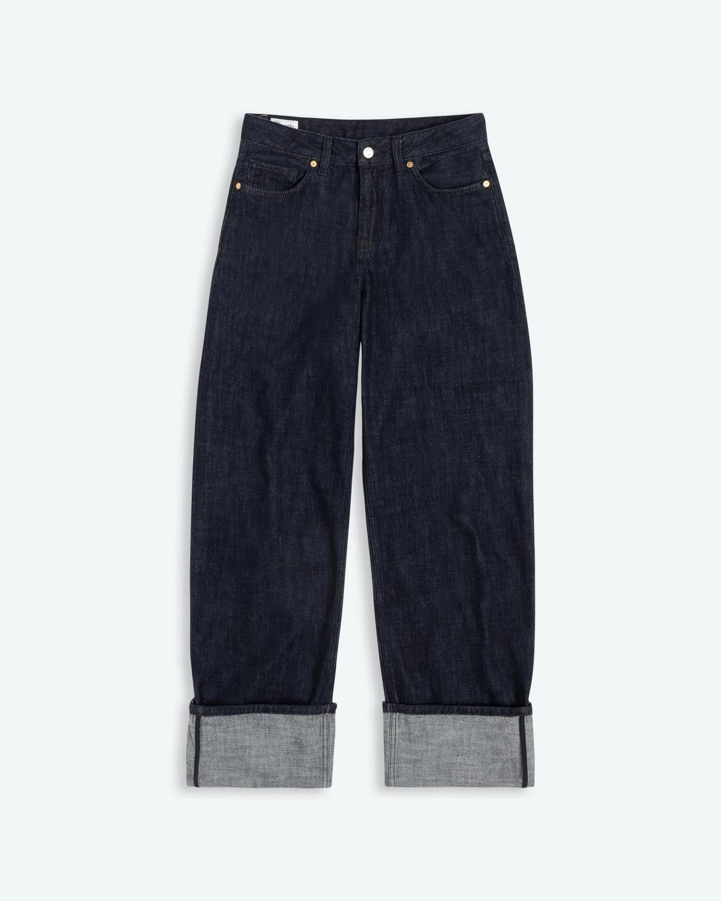 Kings of Indigo Damen vegan Jeans Joan Turnup Suse Rinse – Ansicht 2