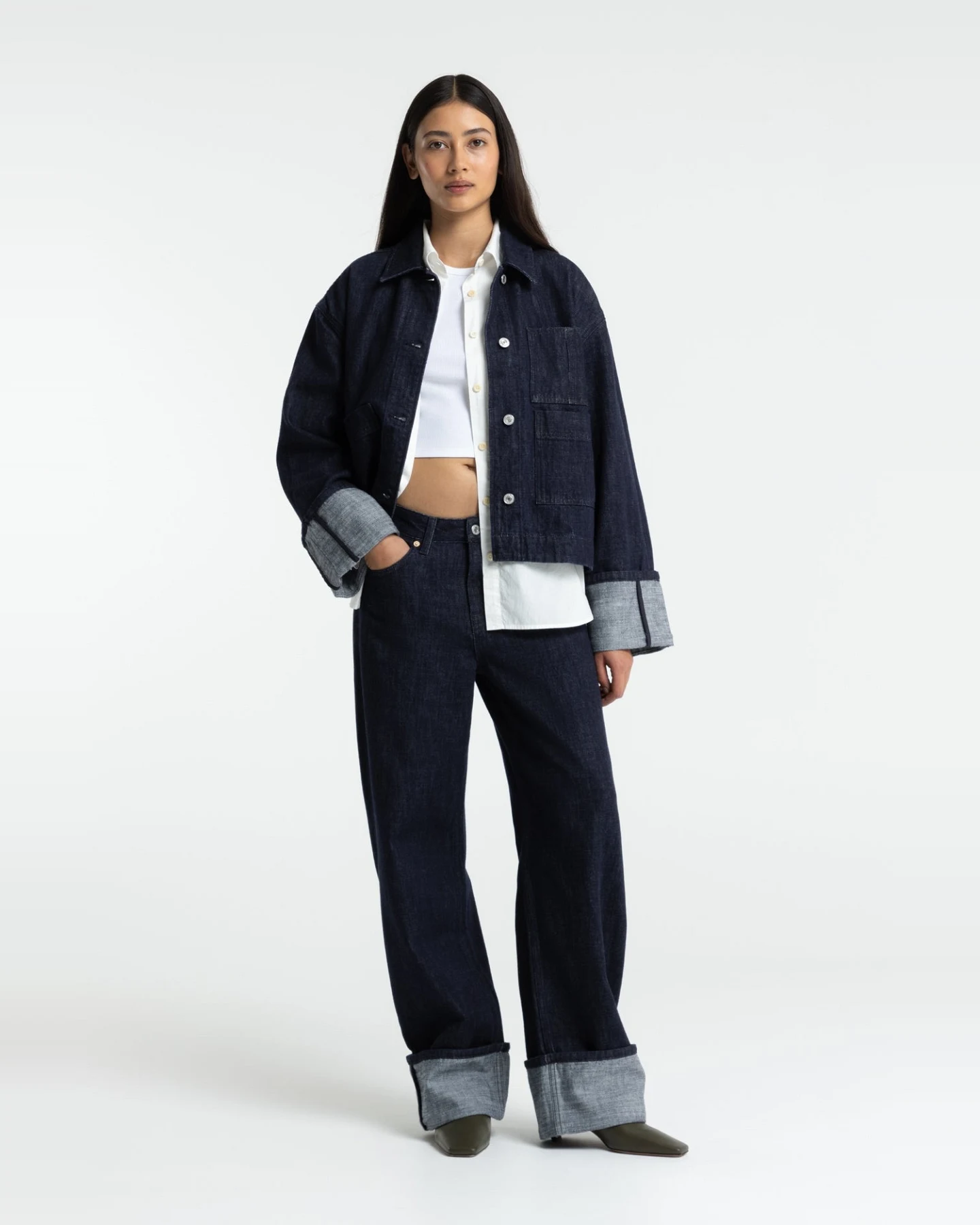Kings of Indigo Damen vegan Jacke Goke Suse Rinse – Ansicht 2