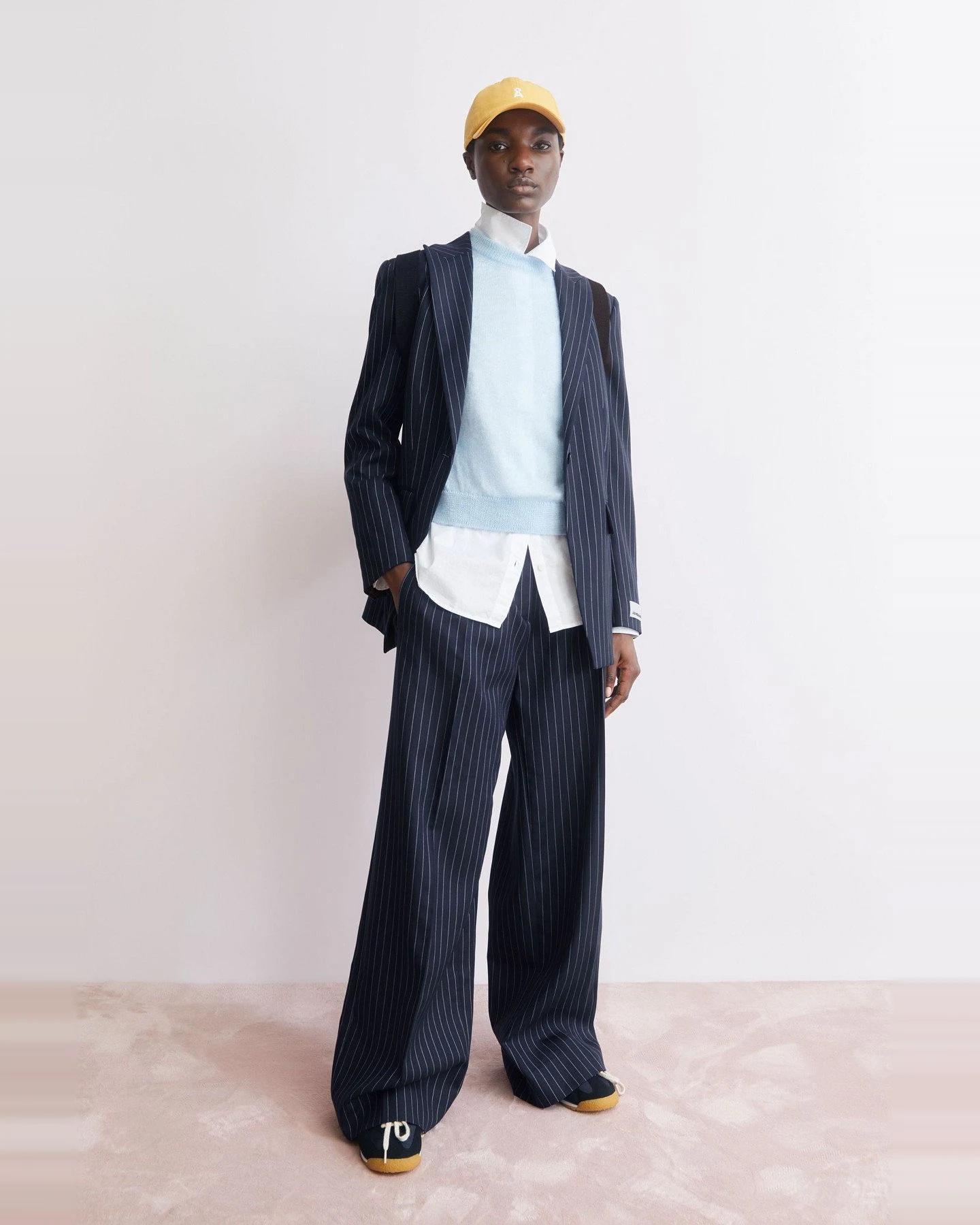 Stoffhose Kaayua Pinstripe Blau – Ansicht 4
