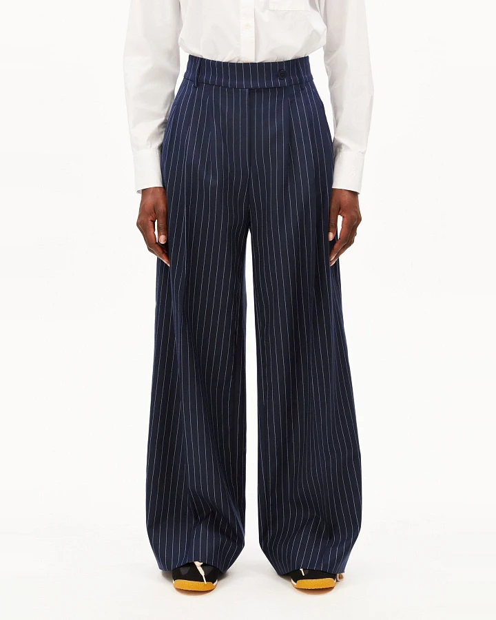 Stoffhose Kaayua Pinstripe Blau