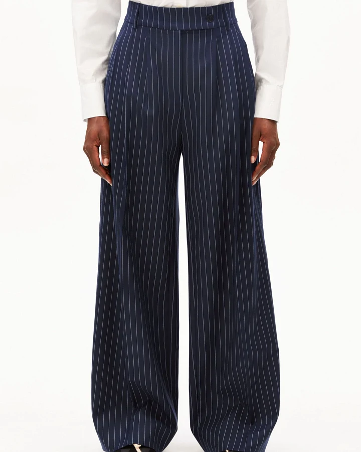 Stoffhose Kaayua Pinstripe Blau
