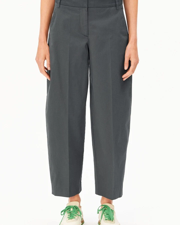 Stoffhose Barrel Leg Twill