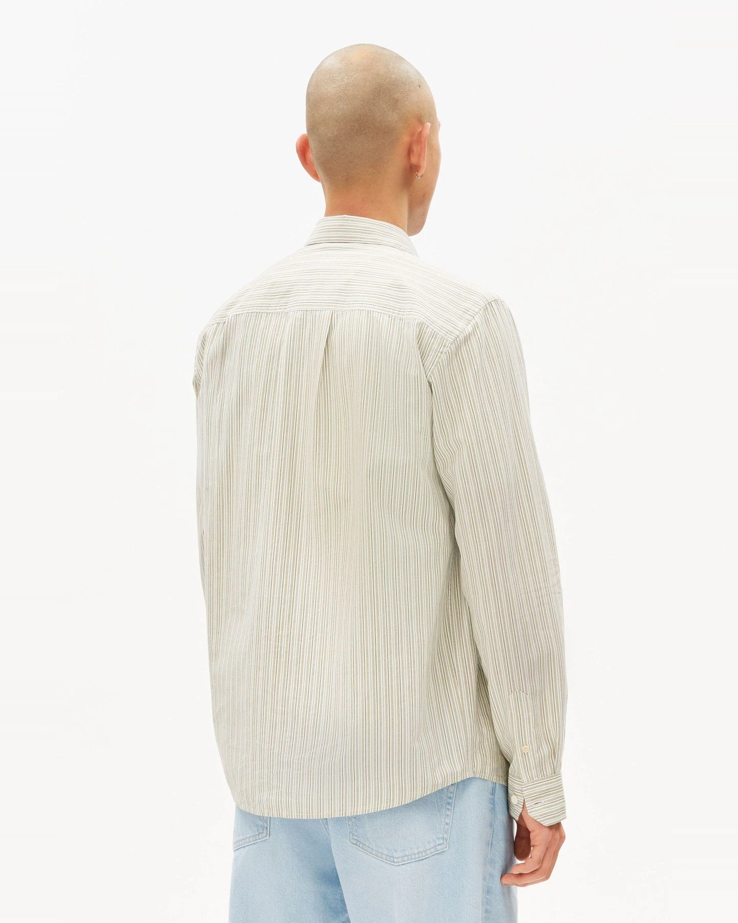 Hemd Stripe Long Grün – Ansicht 4