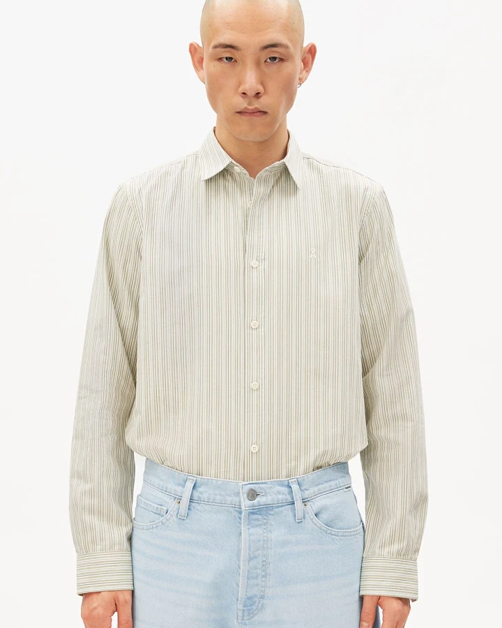 Produktseite: Hemd Stripe Long Grün