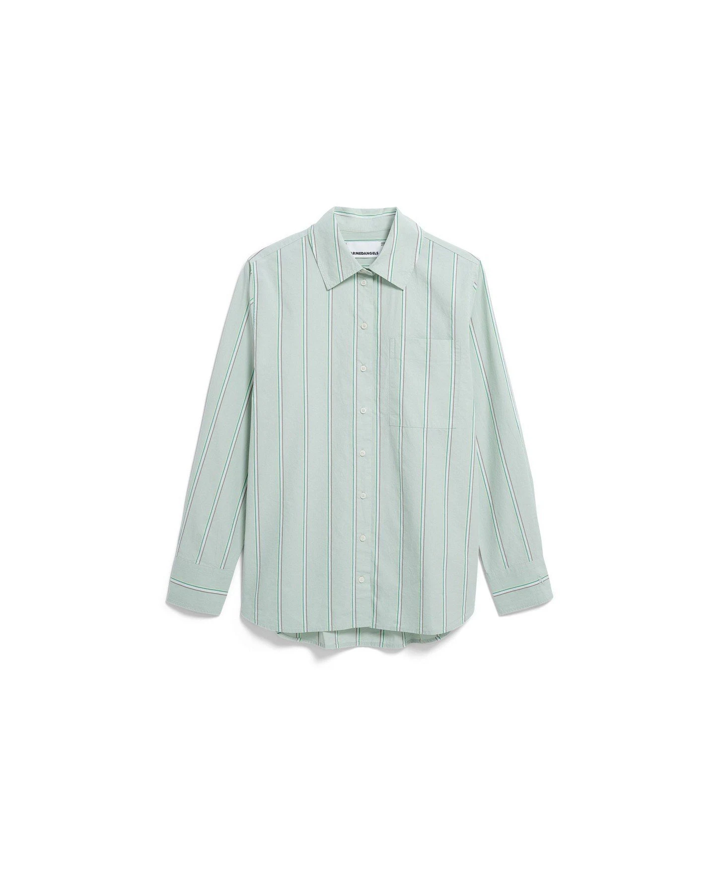 Bluse Loose Stripe Hellgrün – Ansicht 6