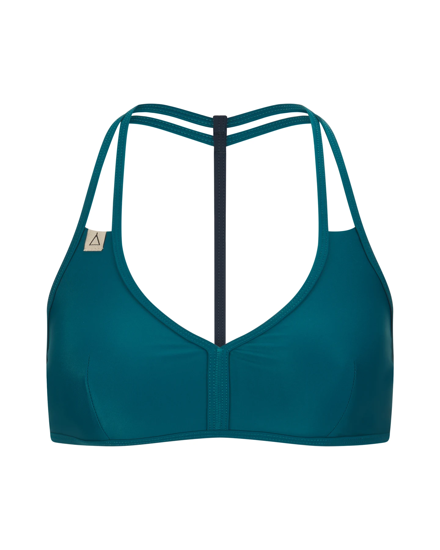 Inaska Damen vegan Bikinioberteil Neckholder Free Petrol – Ansicht 2