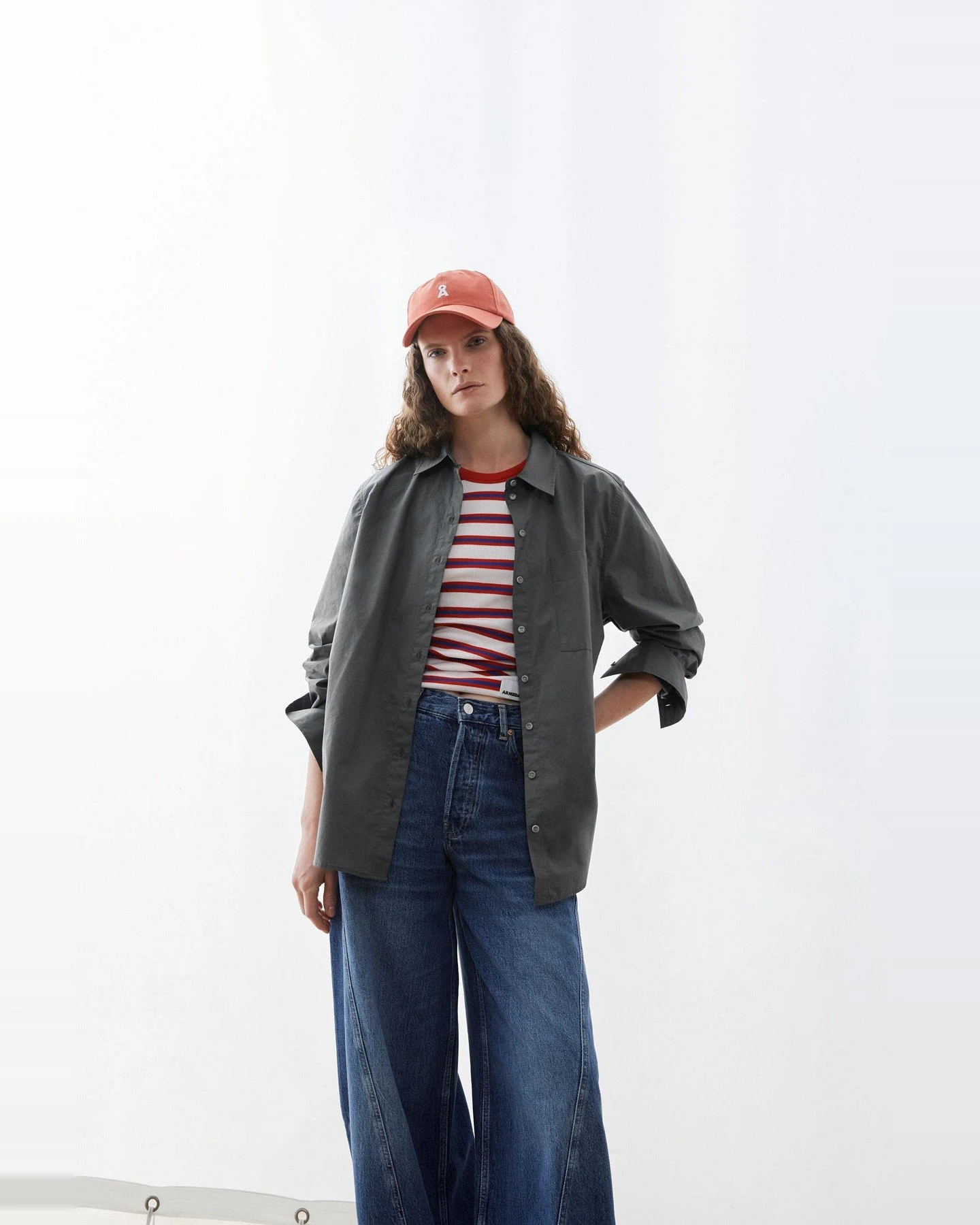 Bluse Poplin Grau – Ansicht 5