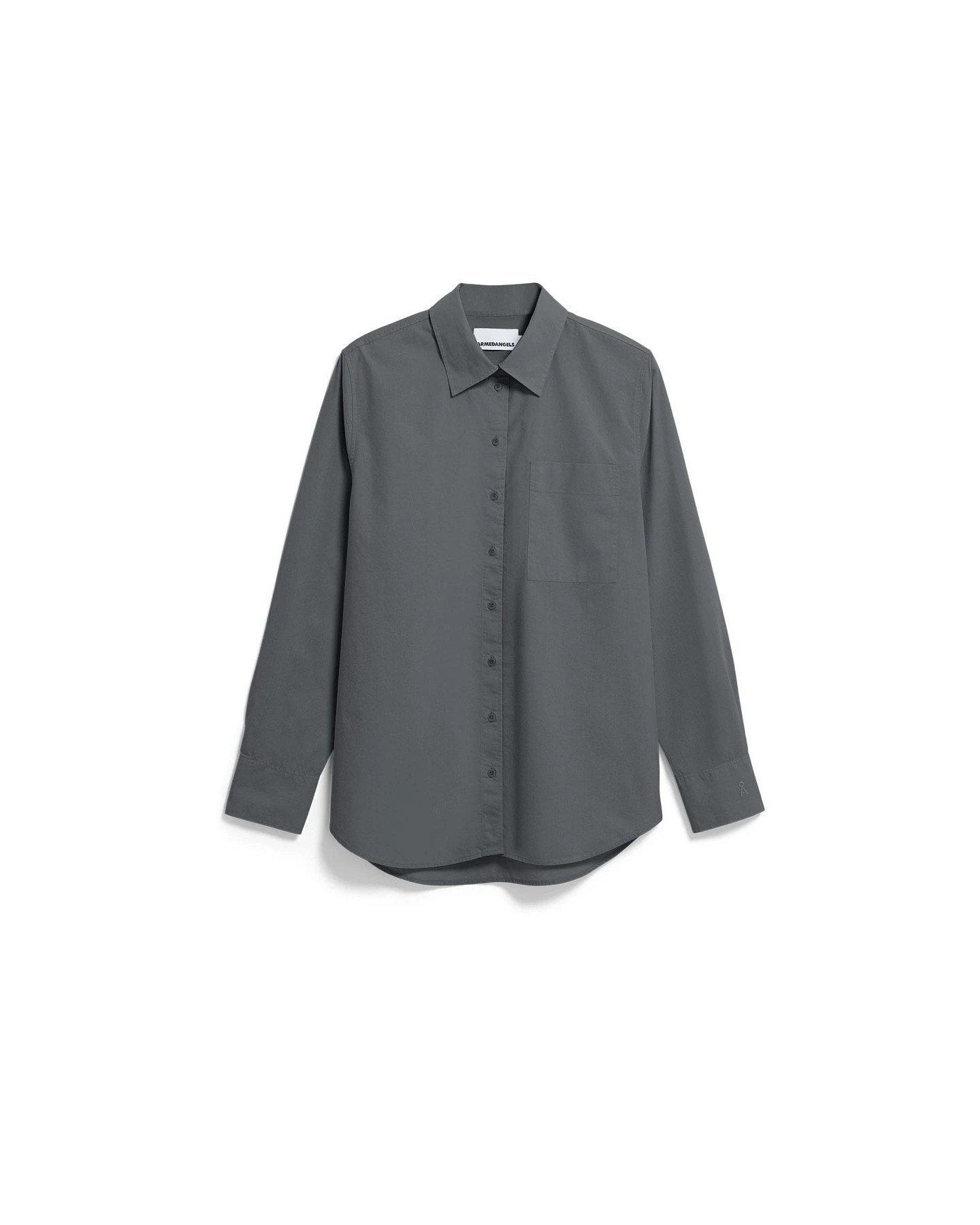 Bluse Poplin Grau – Ansicht 6