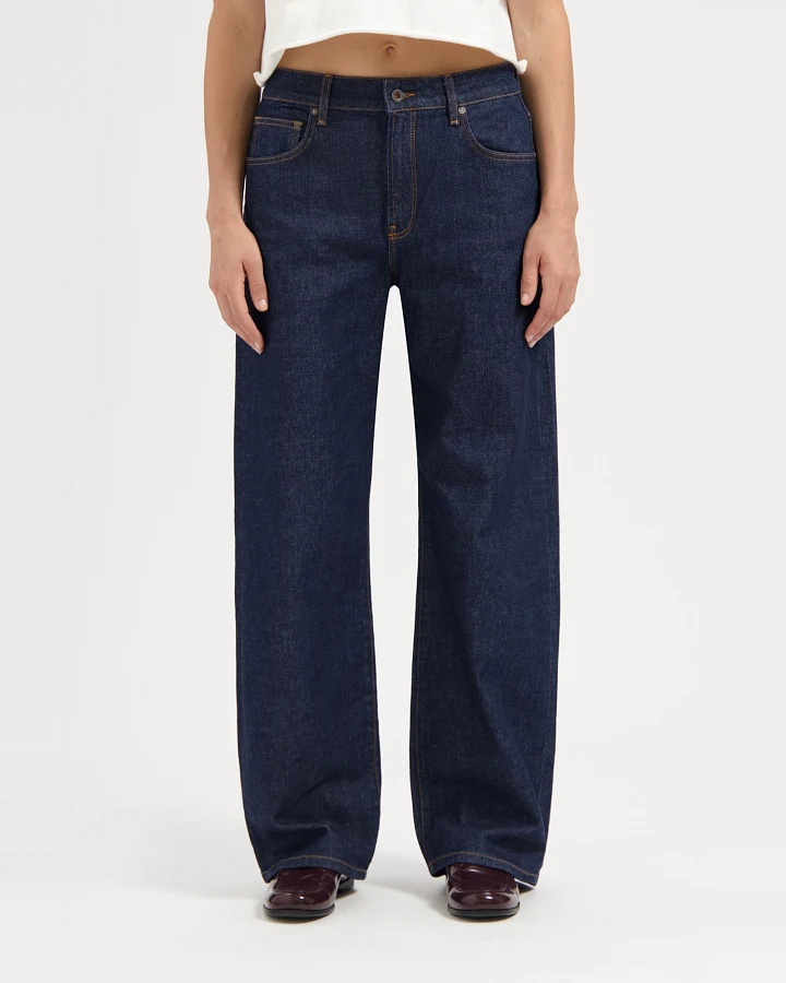 Kuyichi Damen vegan Jeans Lucy Loose Eflow Rinse