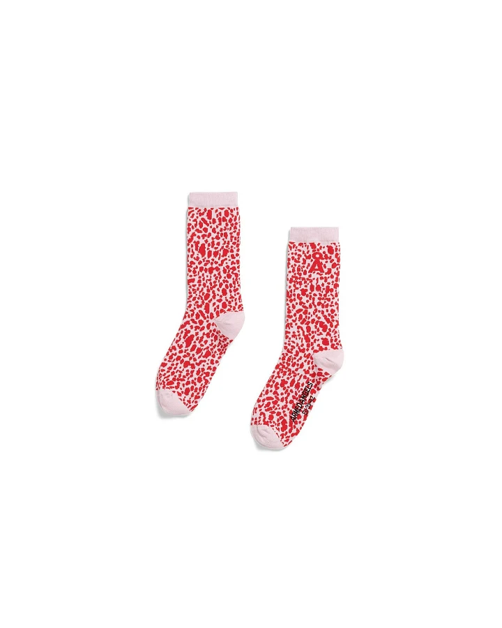 Socken Leopard Rot