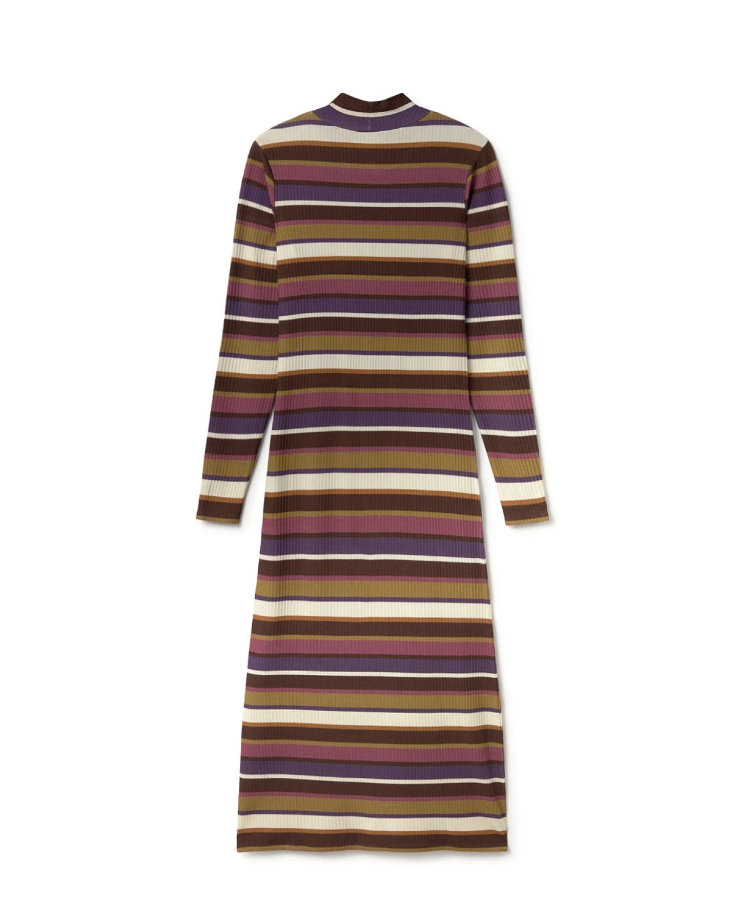 TWOTHIRDS Damen vegan Kleid Barleycove Mehrfarbig Gestreift – Ansicht 2
