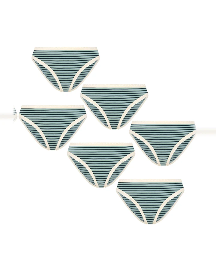Albero Natur Damen vegan Multipack 6x Slips Agave Und Navy