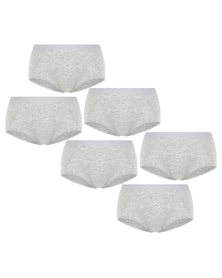 Albero Natur Damen vegan Multipack 6x Slips Hellgrau