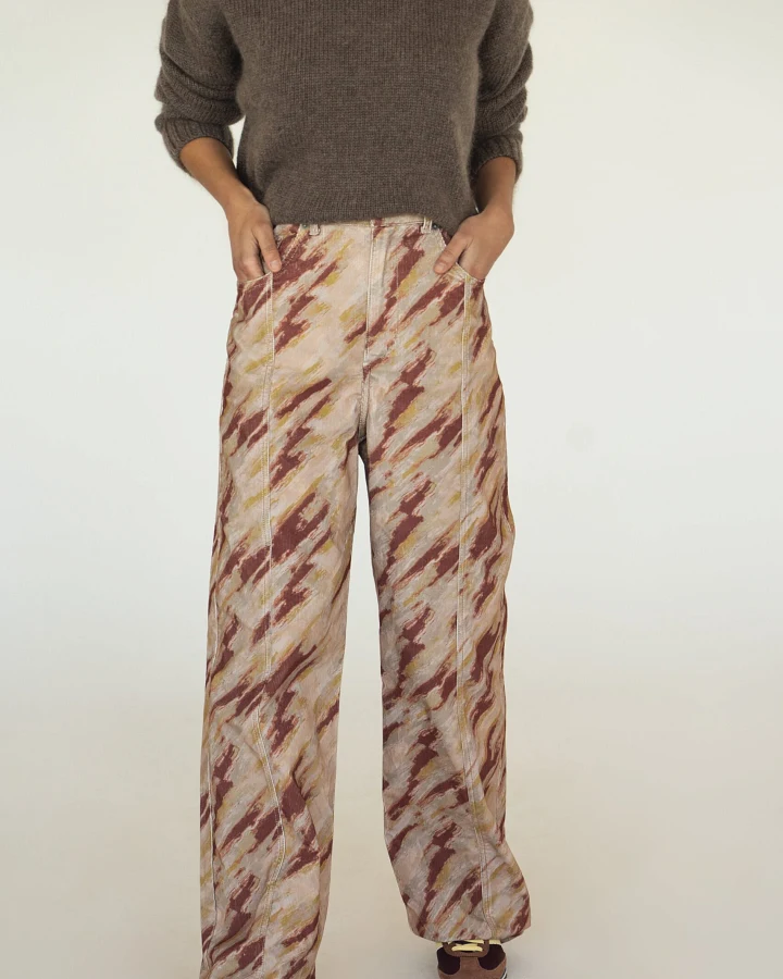 Näz Damen vegan Hose Corduroy Elsa Print