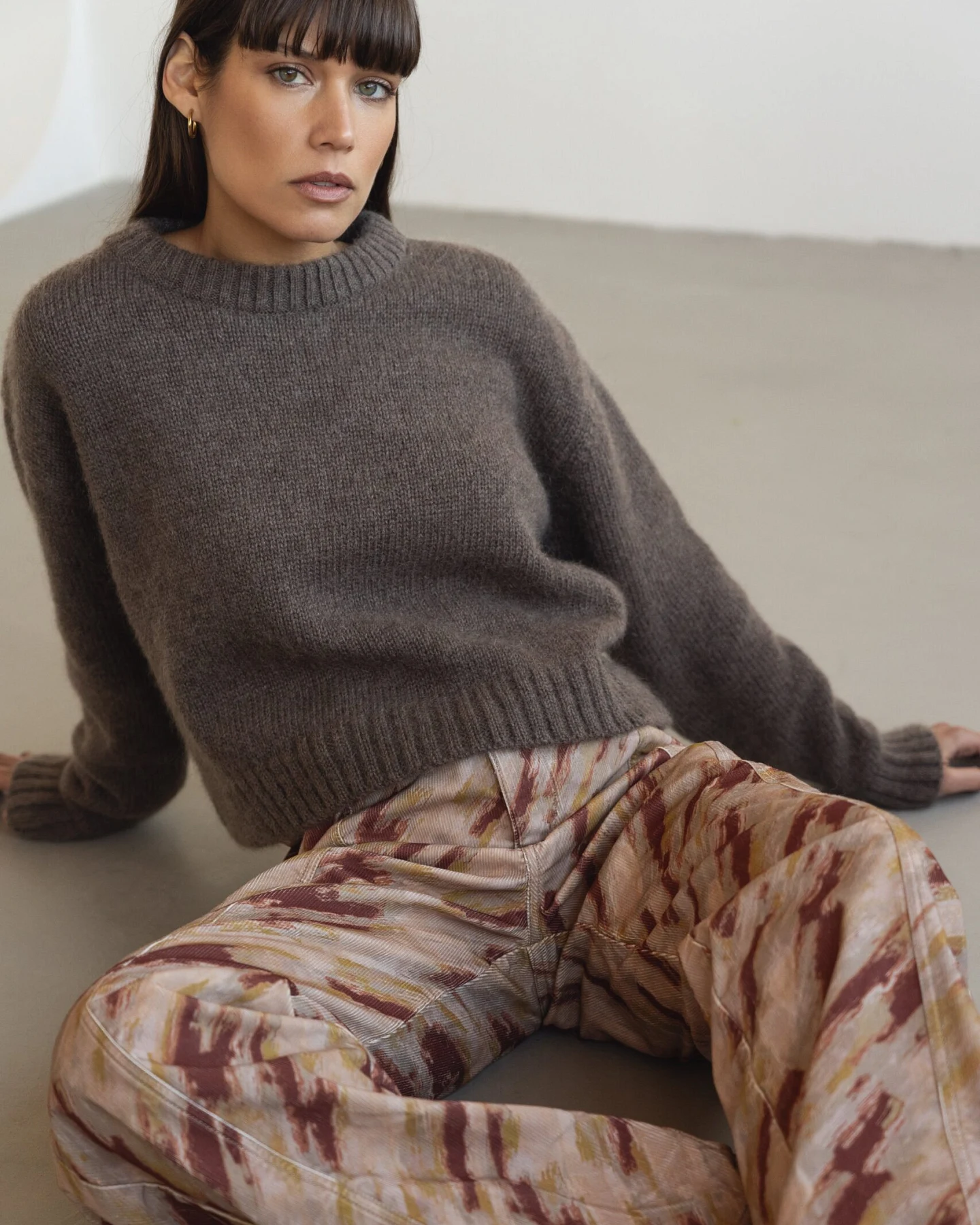 Näz Damen vegan Hose Corduroy Elsa Print – Ansicht 2