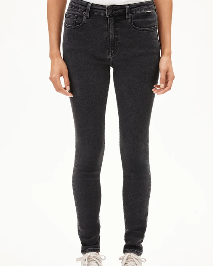 ARMEDANGELS Damen vegan Jeans Skinny Tillaa True Black Washed