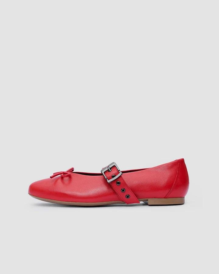 BOHEMA Damen vegan Ballettflaschen Mara Rot