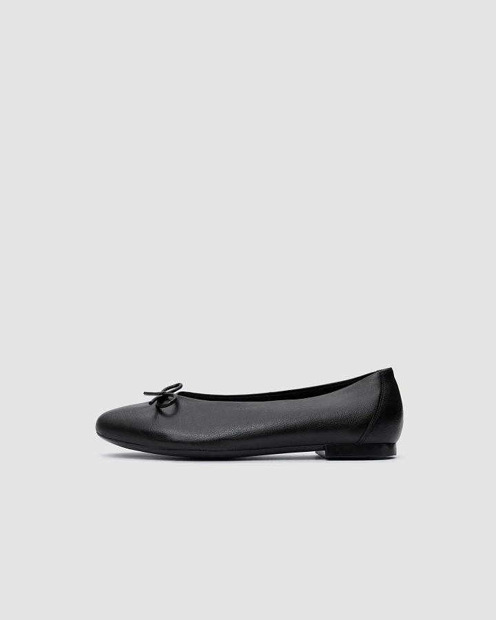 BOHEMA Damen vegan Ballet Flats Mossy Schwarz