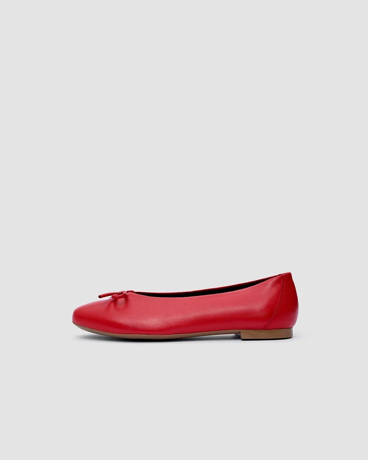 BOHEMA Damen vegan Ballettschuhe Mossy Rot