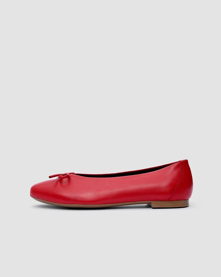 BOHEMA Damen vegan Ballettschuhe Mossy Rot