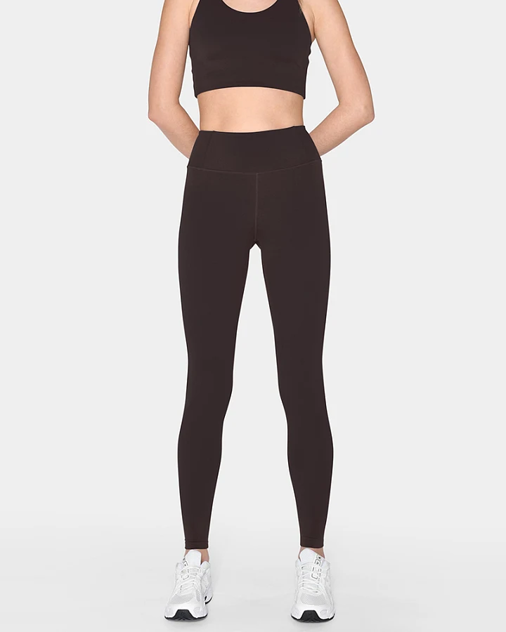 Girlfriend Collective Damen vegan Leggings Float Braun