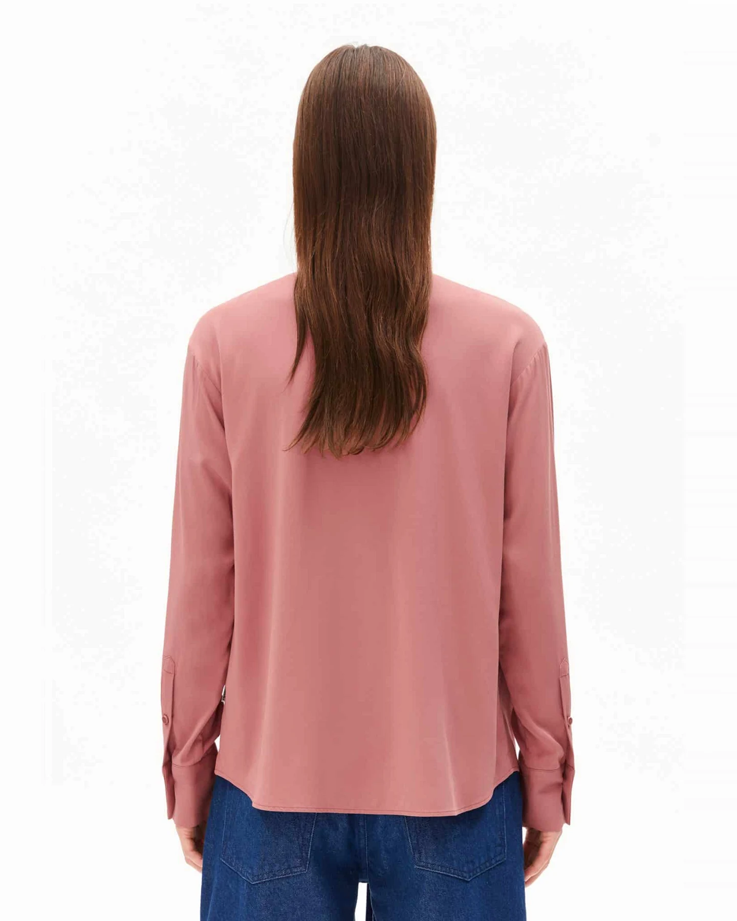 ARMEDANGELS Damen vegan Bluse Longsleeve Larisaana Rosa – Ansicht 2
