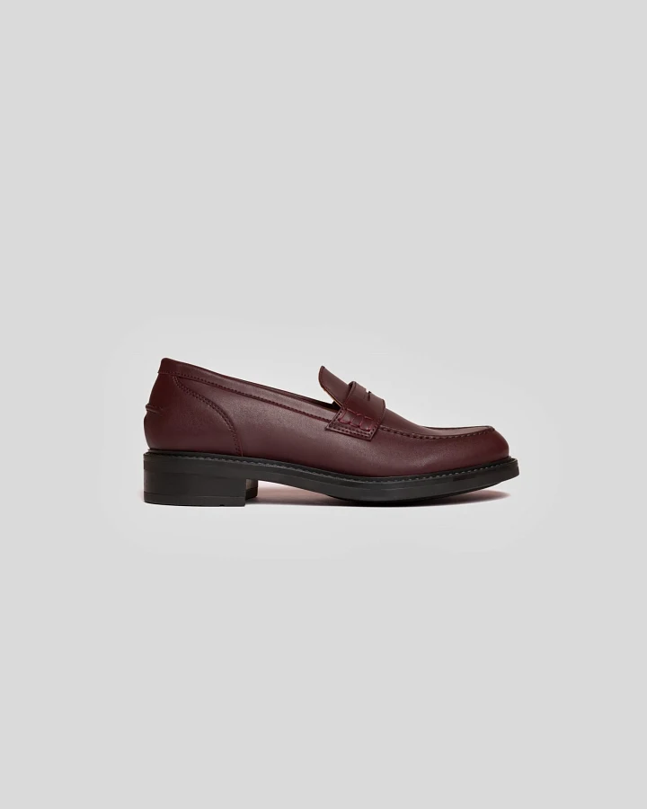 Solari Milano Damen vegan Loafers Burgundy