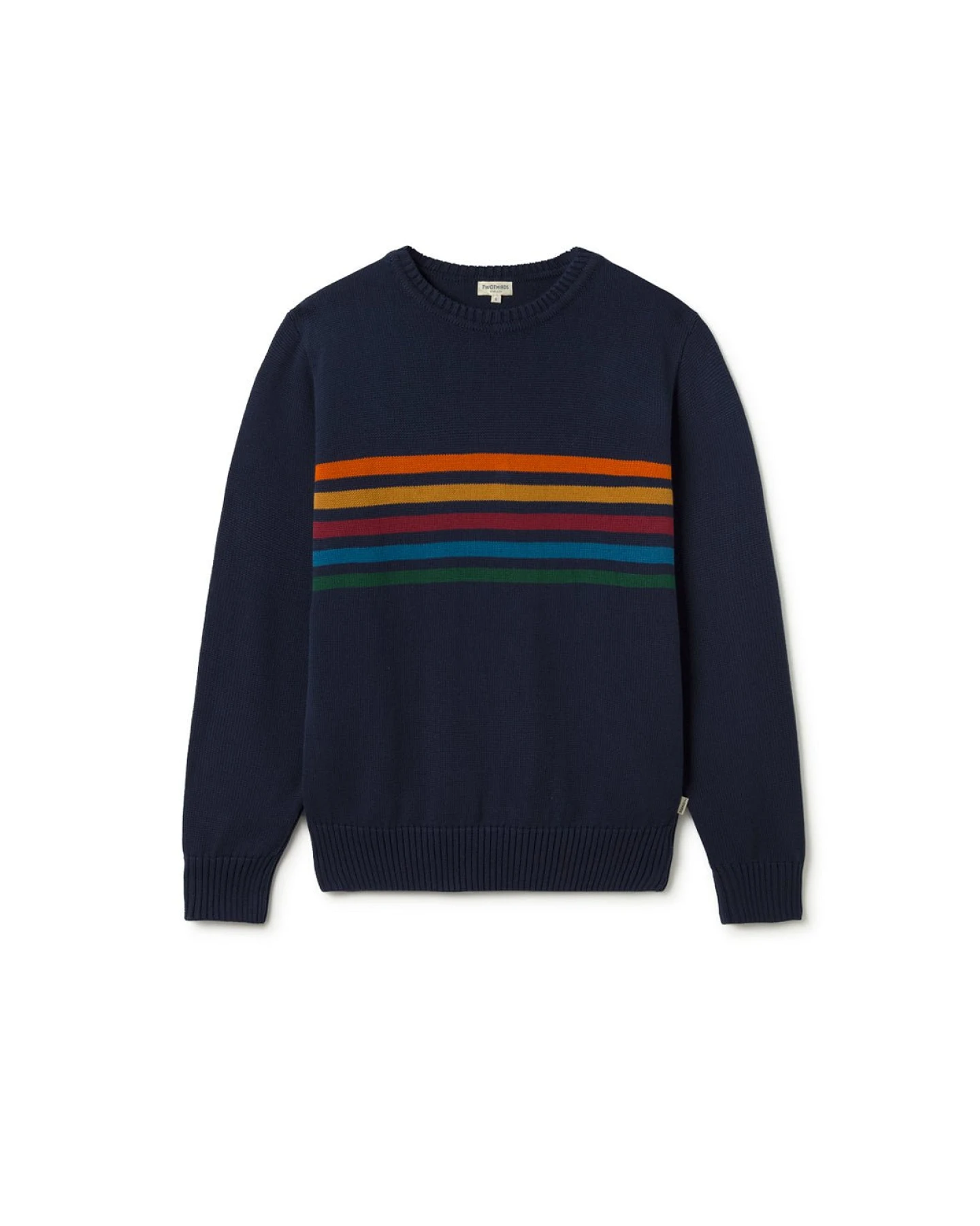 TWOTHIRDS Herren vegan Pullover Wachtel Marineblau – Ansicht 2