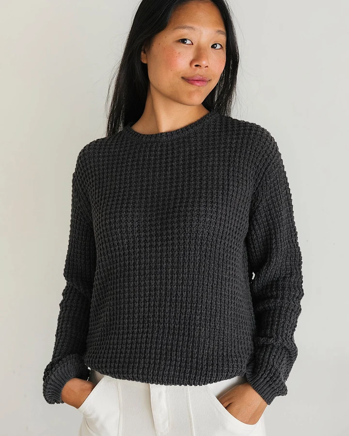 TWOTHIRDS Damen vegan Pullover Teresa Antracita Grau