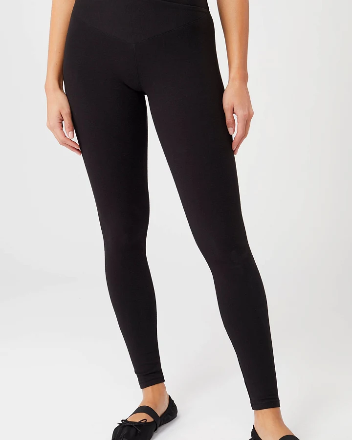 MANDALA Damen vegan Legging Wrap Schwarz