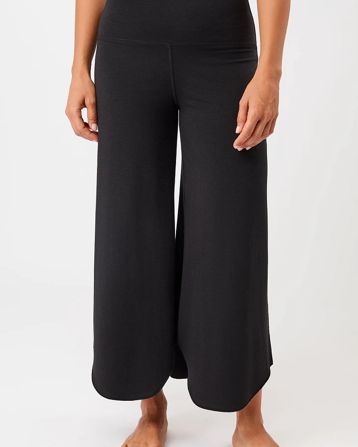 MANDALA Damen vegan Hose Tulpe Schwarz