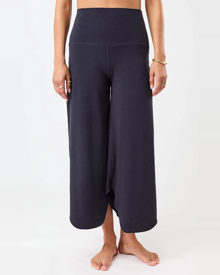 MANDALA Damen vegan Hose Tulpe Nacht Himmelblau
