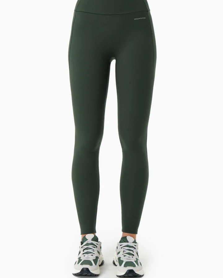 ORGANICATION Damen vegan Leggings Hohe Taille Linnda Amazonas Grün