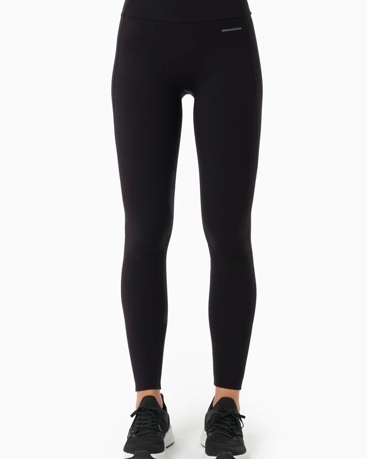 ORGANICATION Damen vegan Leggings Hohe Taille Linnda Schwarz