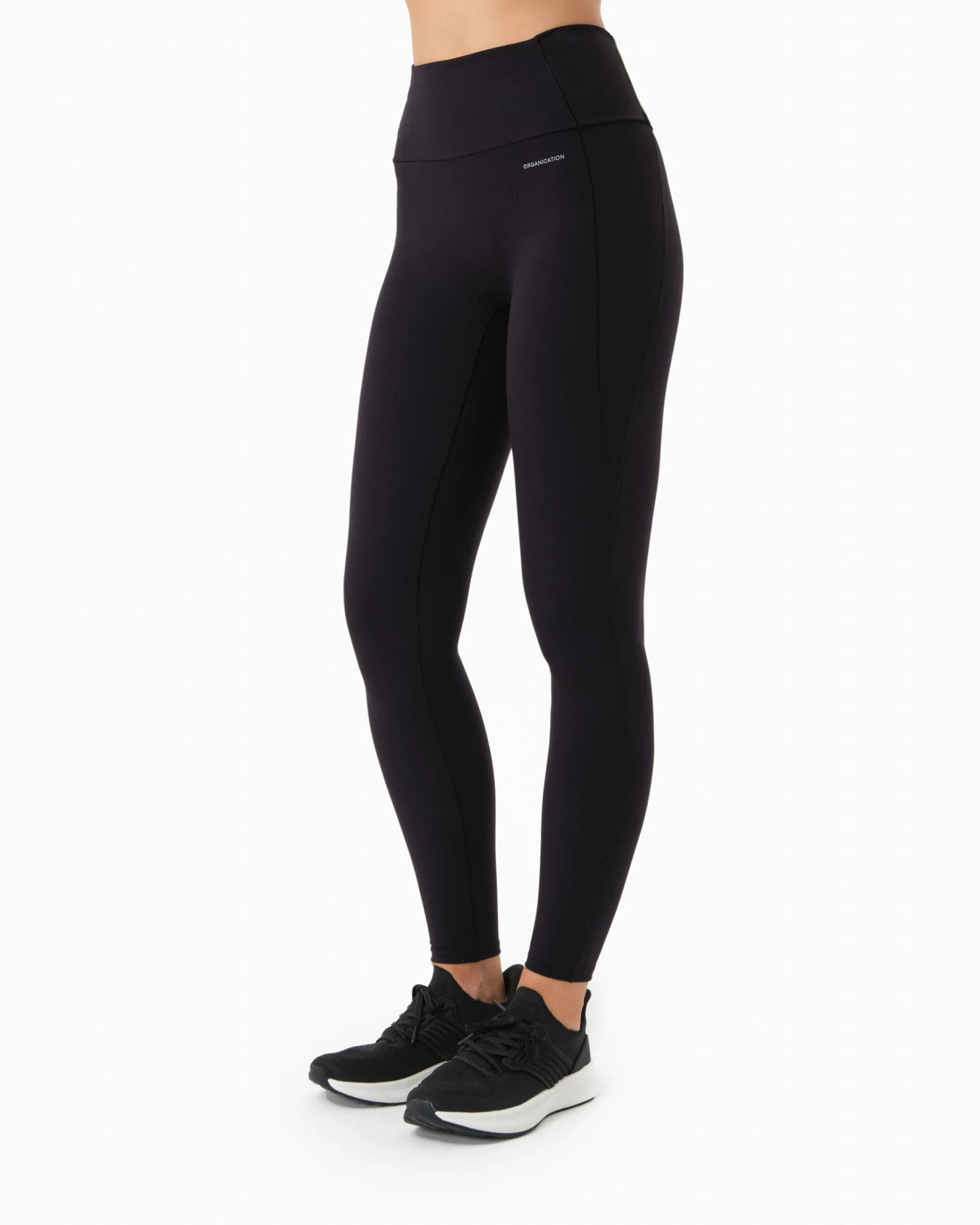 ORGANICATION Damen vegan Leggings Hohe Taille Linnda Schwarz – Ansicht 2