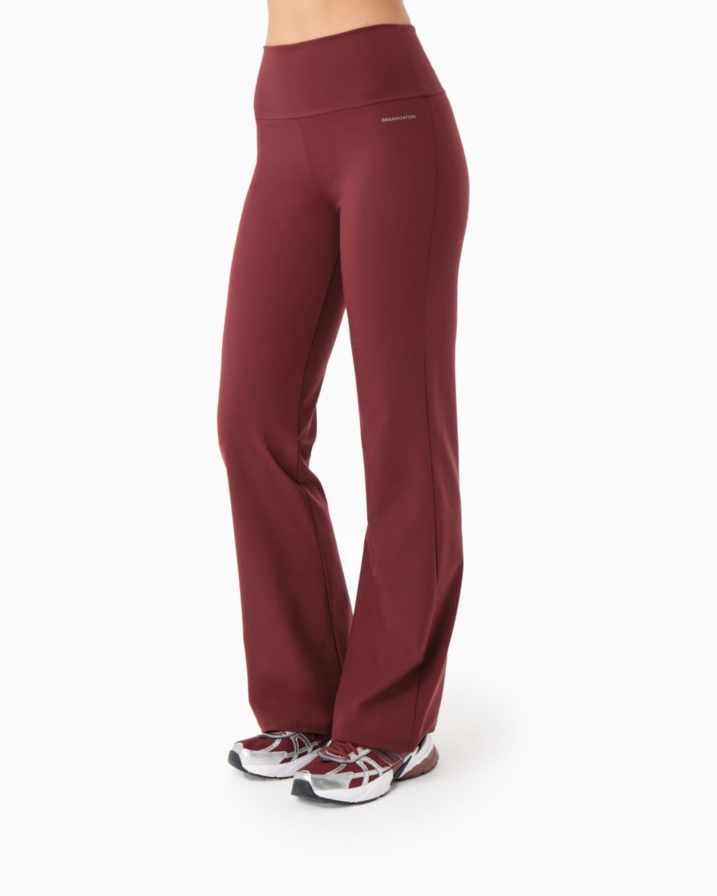 ORGANICATION Damen vegan Hose Lavinn Bordeaux – Ansicht 2