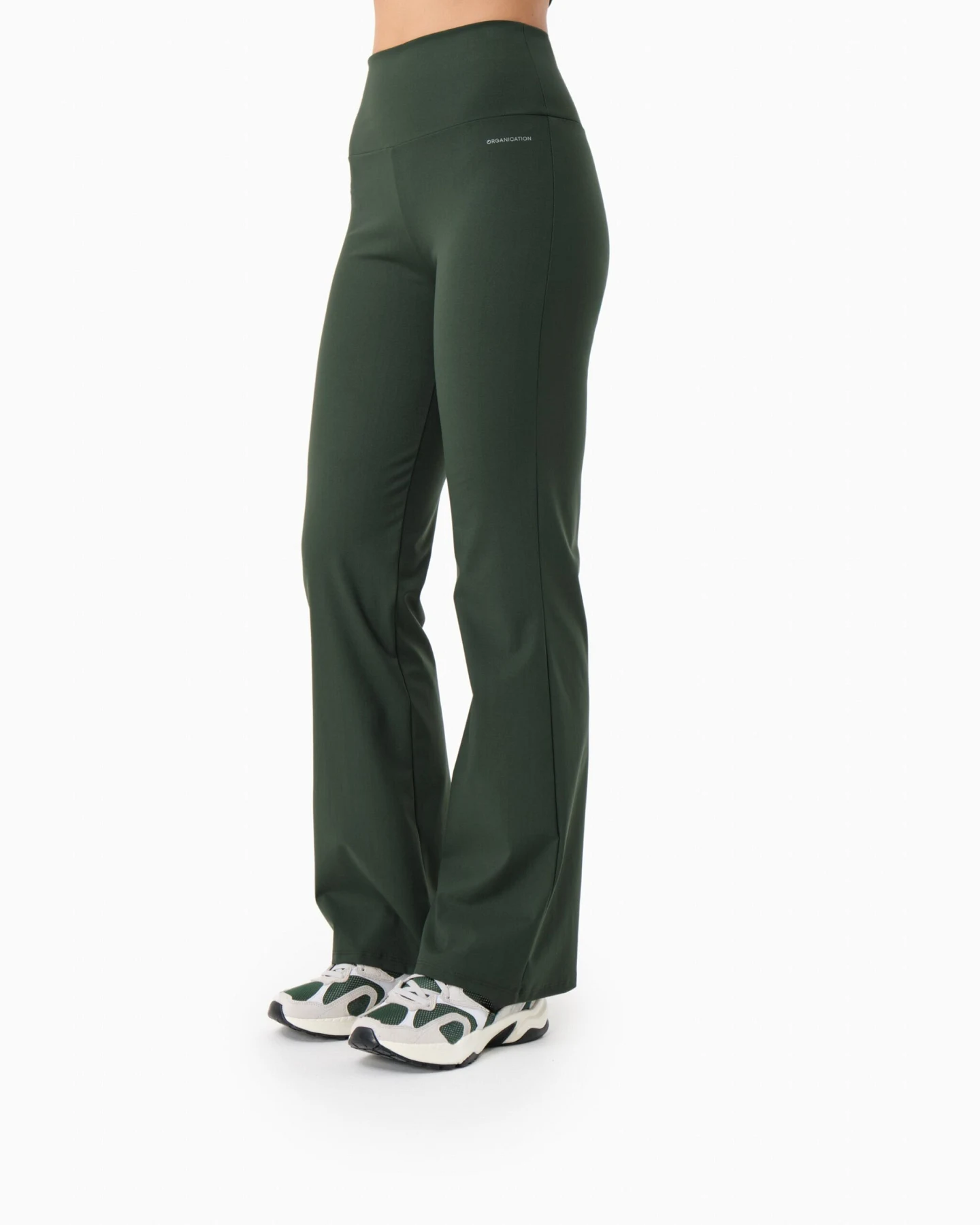 ORGANICATION Damen vegan Hose Lavinn Amazonas Grün – Ansicht 2