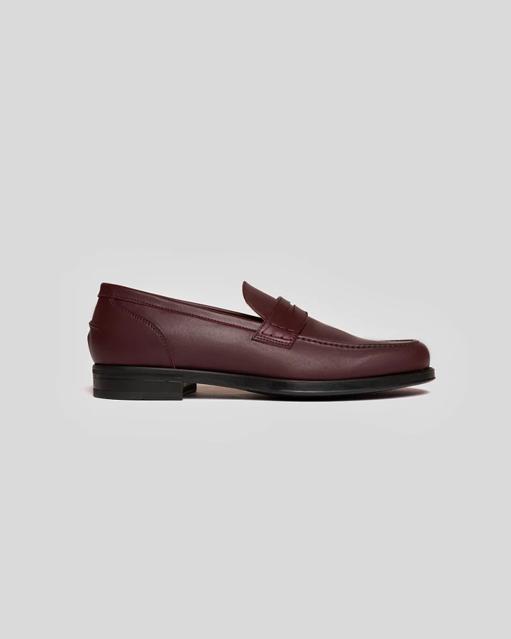 Solari Milano Herren vegan Loafer Herren Burgundy