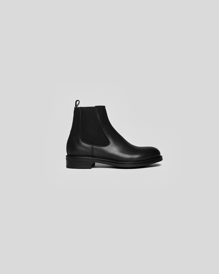 Solari Milano Damen vegan Chelsea Boots Damen Schwarz