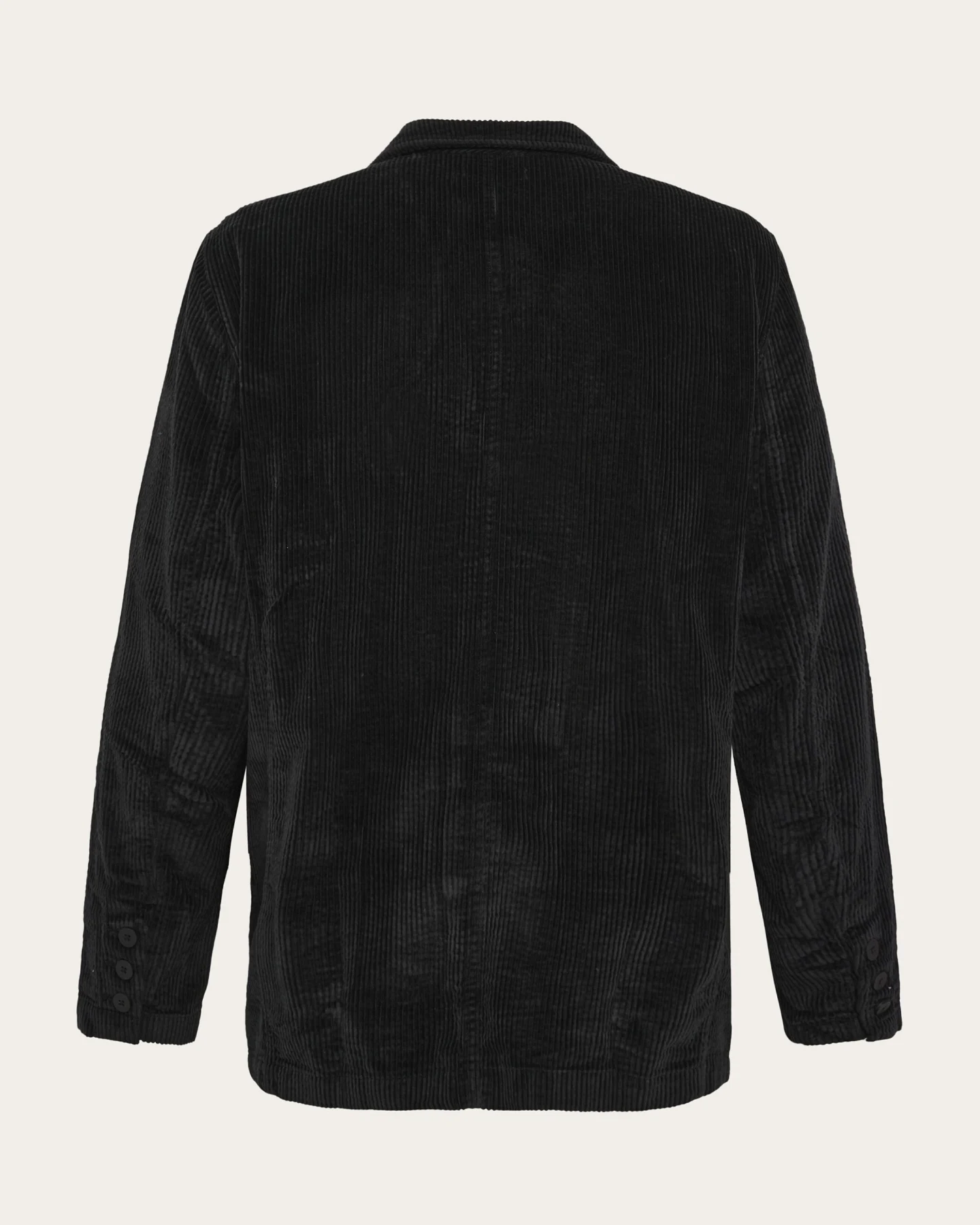 KnowledgeCotton Apparel Herren vegan Blazer Corduroy Black Jet – Ansicht 2