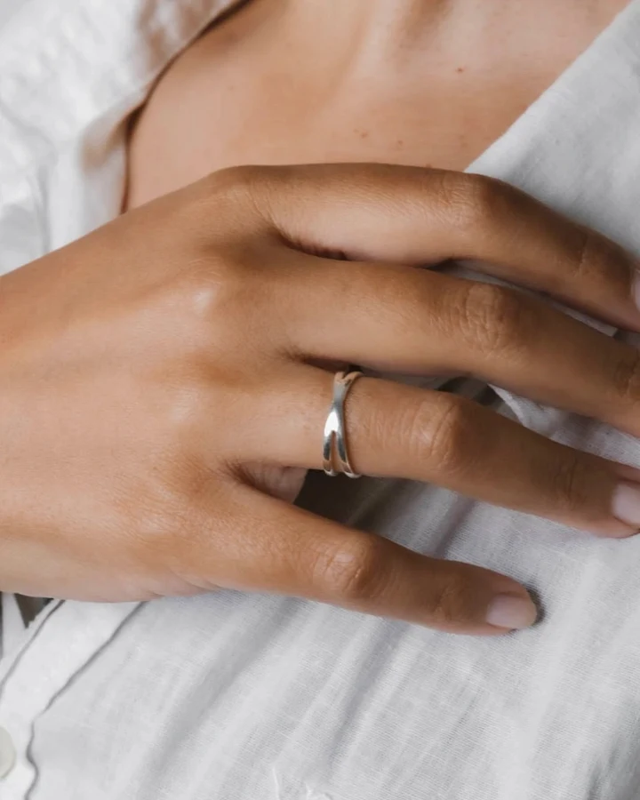 Jyoti Fair Works Damen vegan Ring Karana Silber