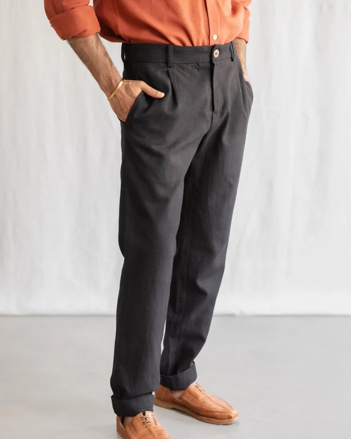 Jyoti - Fair Works Herren vegan Hose Sameer Schwarz