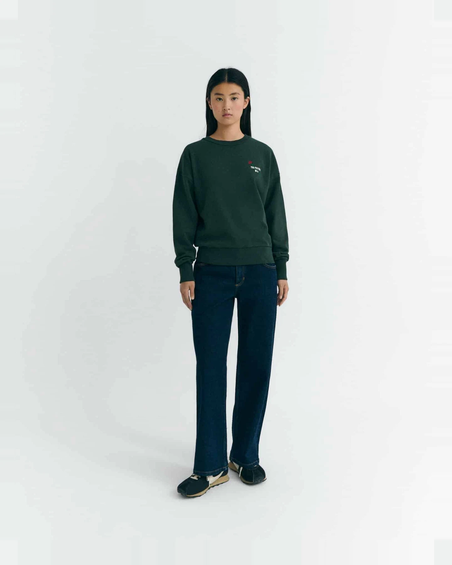 Thinking MU Damen vegan Sweatshirt Jodie Grün – Ansicht 2