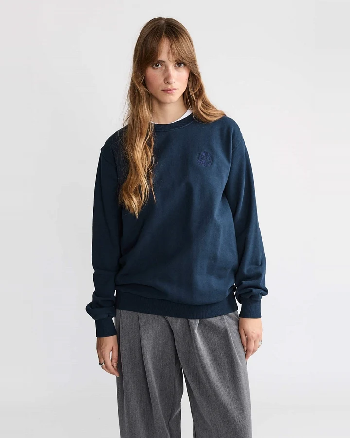 Yahmo Damen vegan Sweatshirt Ilse Petrol Blau