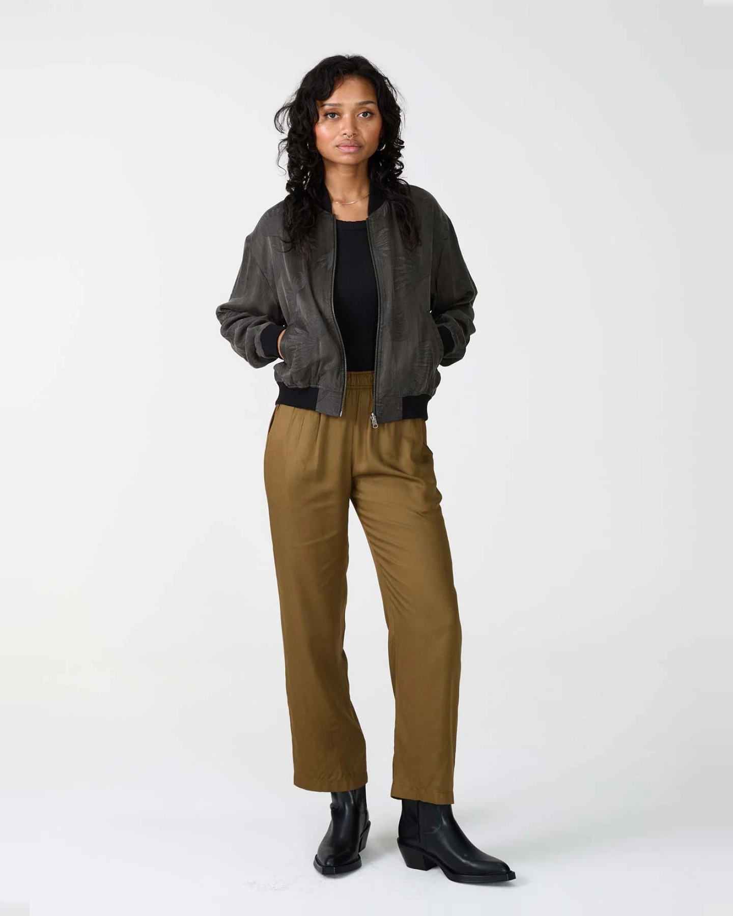 Yahmo Damen vegan Hose Hilde Brown – Ansicht 2