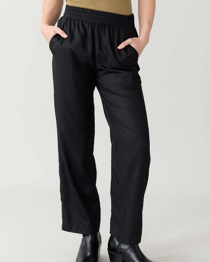 Yahmo Damen vegan Hose Hilde Schwarz