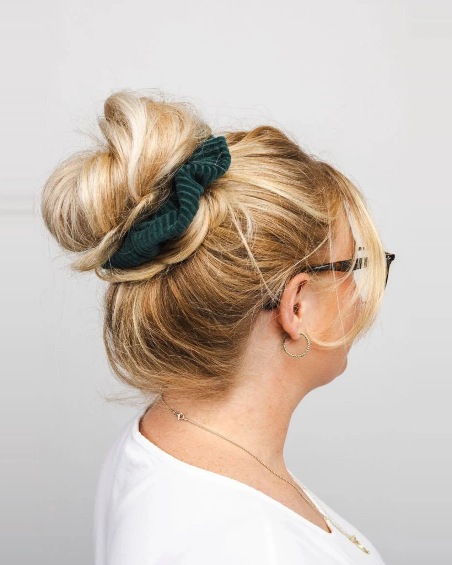 Scrunchie Bio Samt Rippe – Ansicht 3