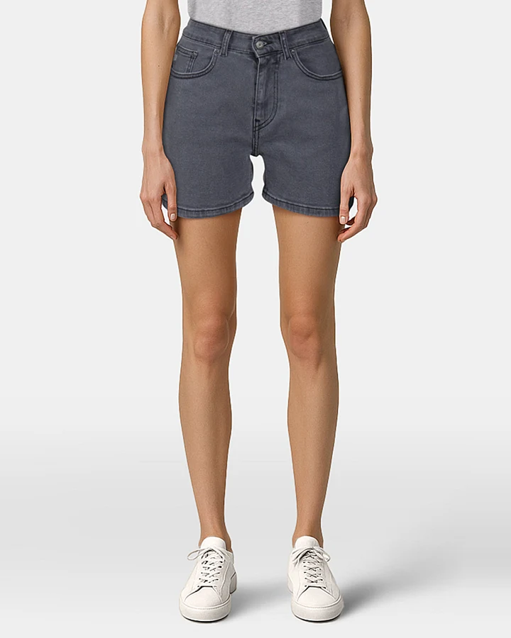 MUD Jeans Damen vegan Shorts Shorty O3 Grau