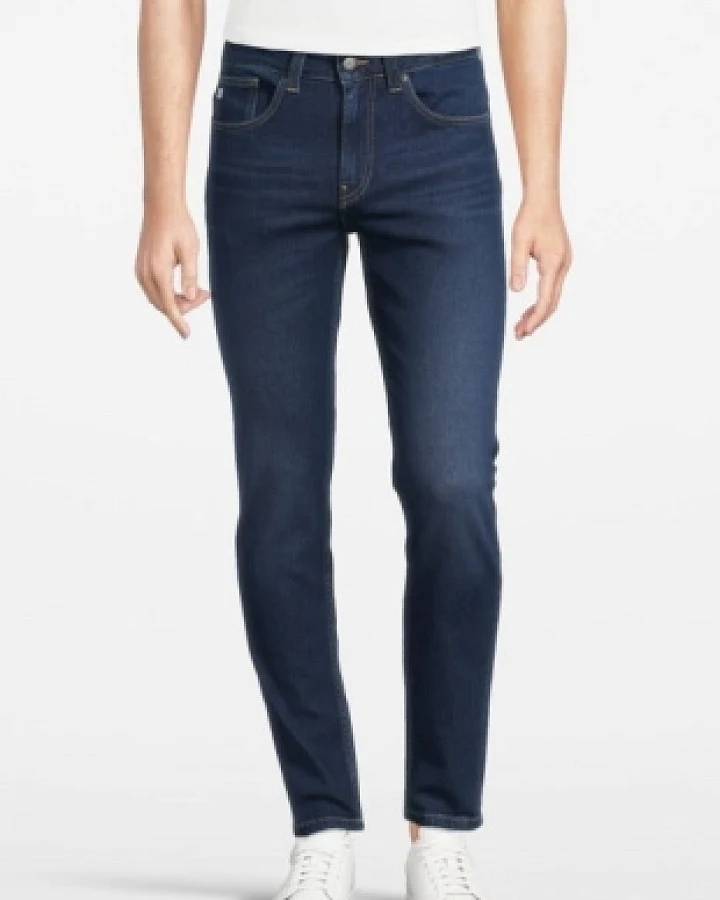 MUD Jeans Herren vegan Jeans Slimmer Rick True Indigo