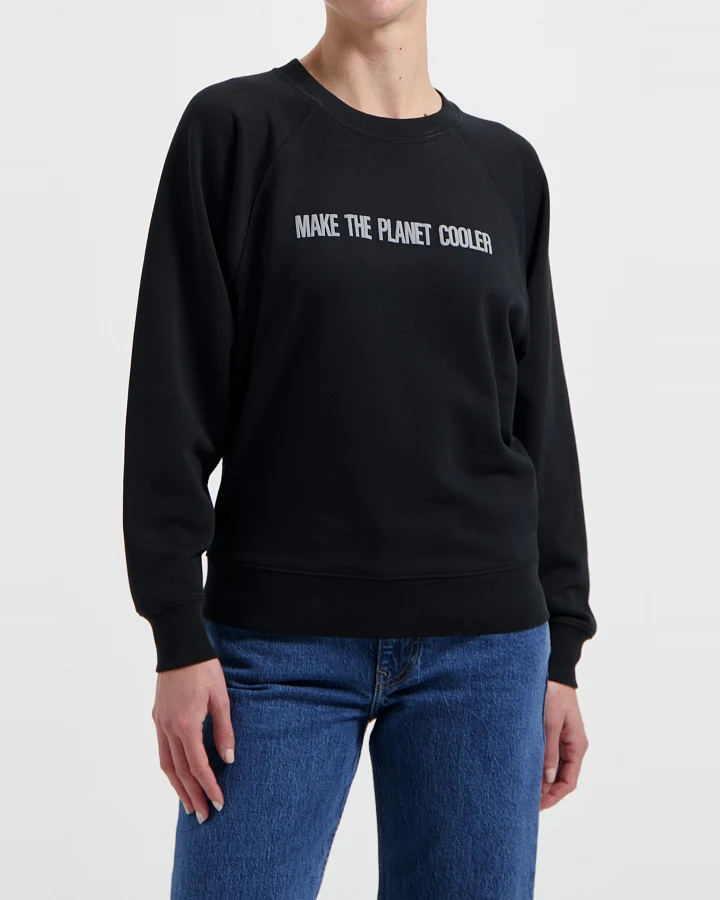 MUD Jeans Damen vegan Sweatshirt Clara Schwarz